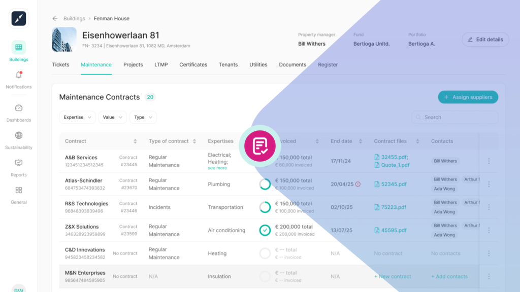 Optimizing supplier management with Proprli’s new maintenance contracts feature