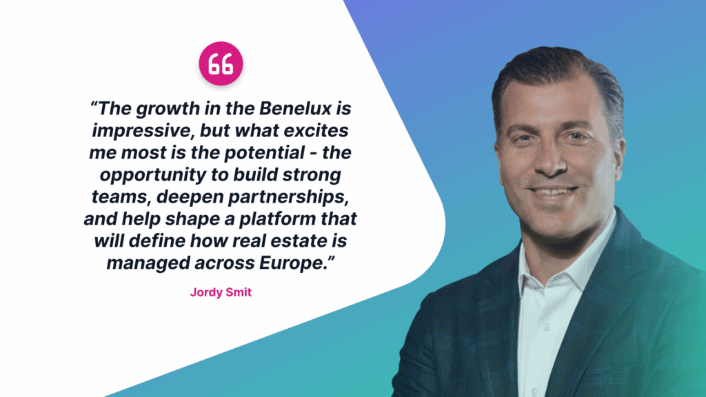 New Head of Benelux for team Proprli - Jordy Smit